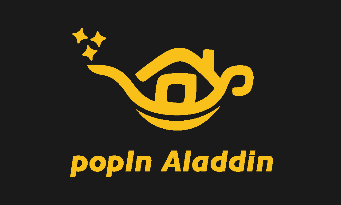 popIn Aladdin Logo Black